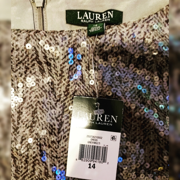 🎁🎄 NWT Ralph Lauren Kayleen Sequin Dress 🎄🎁 - Picture 10 of 10